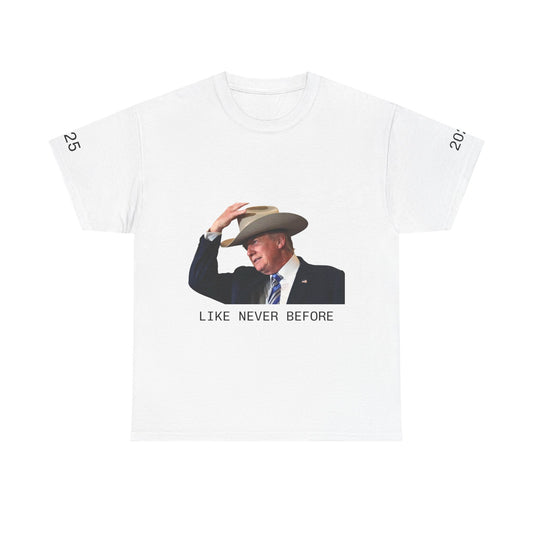 Unisex Heavy Cotton Tee - 'Like Never Before' Fun Graphic T-Shirt