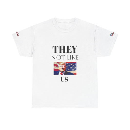 Patriotic Statement Unisex Heavy Cotton Tee - 'They Not Like Us' Design